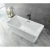 Golden Acrylic Rectangular Shape Bathroom Bathtub White, Size 75x130 cm