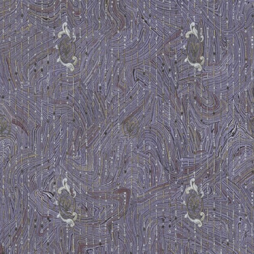 Italian Patterned Wall Decoration 10m×1.06m Gray with Purple, Model 84022 | Balbaid Decor Company