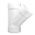  Schedule 40 WYE eq 45° Gulf Brand Size 4 inch Outer Diameter 114.76 mm White Color