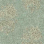 Floral wallpaper, green color, length 10 m, width 0.53 m, model EP6127  