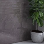 Dark Grey Marble Ceramic Wall, Size 30x60 cm, Thickness 9 mm, Glossy Surface | Saudi Ceramics