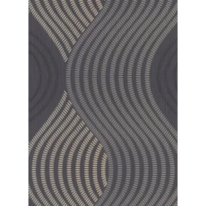 German Wavy Wall Covering 10m x 0.53m Brown, Model 10045-15 | Balbaid Decor Company