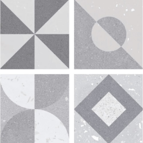 Porcelain Walls and Floors Size 16.5×16.5 cm, Grey Color | Hamdan Ceramics Foundation