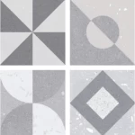 Porcelain Walls and Floors Size 16.5×16.5 cm, Grey Color