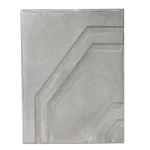 Concrete Tile with Unique Patterns, Size 40x40x4 cm, Cement Color | Al Sarif Company