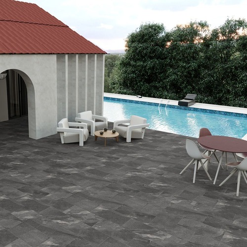 Matte Floor Tiles 14 mm Thick Size 30x60 cm Light Gray | Saudi Ceramics