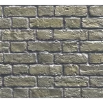 Wall decoration stone design, size 10 m x 0.53 m, green color, model 369-2