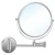 Nofer Wall-Mounted Magnifying Mirror, 20 cm Circular Design, White Color