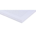 اسقف جبس مقوي بالفايبر جلاس مخرم، حافة لاي ان، مقاس 600×600 مم، سمك 12.5 مم لون رمادي، تصميم بيضاوي