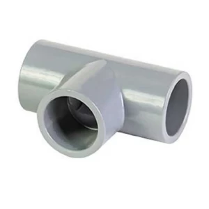 TEE CPVC 90° Schedule 80, Size 1 1/4 Inch, Light Gray | Al-Jawdah Industrial Complex