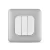 10A Light Switch 3 Gang 2 Way, Light Silver Color, 7x7cm, 250V | Spectra