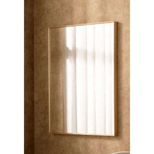 مرايا جدارية 60x80x4 سم، لون ذهبي، تصميم أنجل | شركة ابيات
