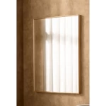 Wall Mirrors length 60 cm, width 80 cm, Height 4 cm, Gold Color, Angle Design