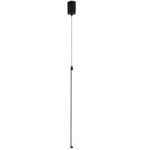 Modern LED Ceiling Light Length 50 cm Width 1.5 cm Black and Transparent | 
