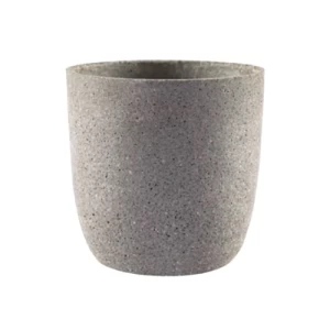Cylindrical Concrete Planter 9 cm Width, 10 cm Height, Gray Color | Verde