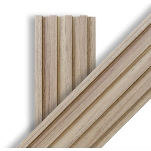 Wood Alternative Ribbed Panels 16 x 290 cm Beige | Luxury line