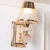 Classic Wall Light, 10 cm Width, 27 cm Height, Gold Color