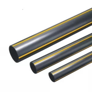 HDPE Pipe Nominal Pressure 8 Bar PE 80 OD 200 mm Thickness 18.2 mm Black Yellow Stripes | Al mona for innovative pipe solutions