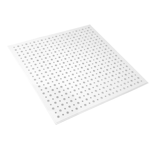 Perforated Fiberglass Reinforced Gypsum Ceiling Square Edge 600x1200 mm, 12.5 mm Thick, White, Dual Diameter Design | Quality Industry Co. Ltd