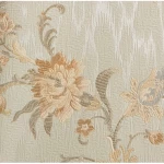  Wall decoration floral design, size 10 m x 0.73 m, pale beige color, model 2409