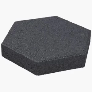 HEXAGON Interlock Tiles 198x198x60 mm, Dark Gray | Opal United Factory For Concrete Products