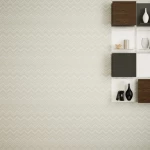 ورق جداري طول 10 م، عرض 50 سم، تصميم هندسي، لون بني