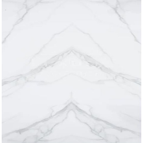 Marble Substitute for Walls Size 290 x 120 cm, White with Grey Veins, Rectangle | Luxury line