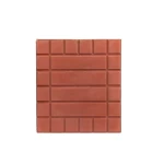 Decorative Concrete Tile, Dimensions 40×40×4 cm, Dark red Color | Al Sarif Company, model CONT-40404-DR-D43