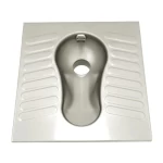 مرحاض شرقي استانلس ستيل مقاس 64×62 سم، سمك 1 مم