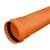 UPVC Pipe, Size 75 mm, Thickness 2.2 mm, PN 6 Bar, Orange Color | Almanar
