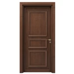 Premium modern doors, size 235 x 115 cm, thickness 6 cm, dark brown color, model EX05