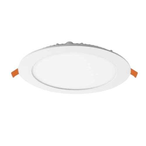 LED Round Panel Spot 12W, 5-Inch, IP20 Water-Resistant, White Aluminum, 120° Beam, 4000K | Alshmmla Light