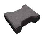 Behaton Interlock Paver Tile, Al Armak Brand, with Thickness 8 cm Color Black