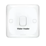 مفتاح كهرباء ثنائى القطب بلمبة 20 امبير ميرا الفنار مقاس 7×7 سم اللون ابيض 