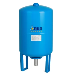 Vertical Water Pressure Tank 3000 Liter, 8 Bar, 1200 mm Diameter, 2700 mm Height, Blue | AQU-3000VL-PW