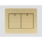 Double Directional Switch Art DNA E62, Gold Color, Size 7x7 cm