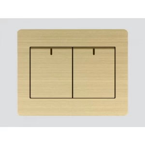 Double Directional Switch 7x7 cm, Gold Color | Art DNA