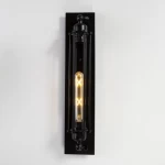 Modern LED Wall Lamp, 47 cm Height, 10 cm Width, Black Color