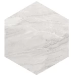 Lajessy Hexagonal Ceramic, light Gray , Measurement 58.5 × 67.5 cm, 14 mm Thickness