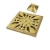 Square water drain, gold color  