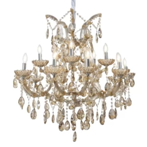 Elegant Ceiling Crystal Lighting 135 cm Length, 85 cm Width, Gold | 4701