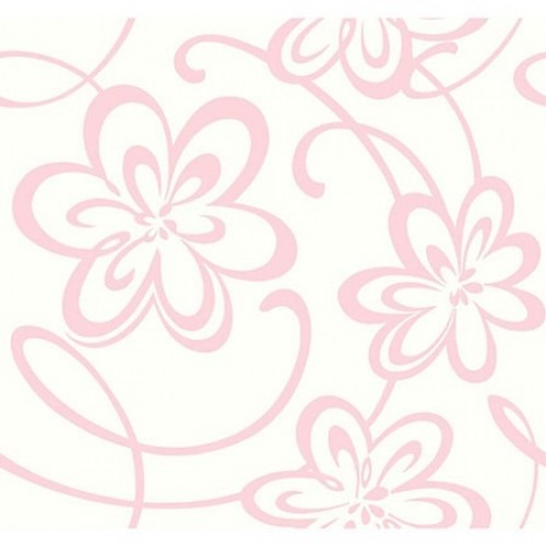 Youth and Children Wallpaper 10m x 0.53m Off White with Pink | Balbaid Decor Company GK8919