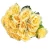 Artificial Pamina flower bouquet, yellow color, height 37 cm