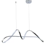 Rectangular Chandelier, 150 cm Length, 80 cm Width, Silver Color