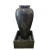 Ceramic Decorative Small Fountain With Overhead Lighting, Black, Size 45 × 45 × 92 cm