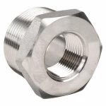 Stainless Steel Hex Bushing, Size 1 3/8 inch, Grainger Approved Brand