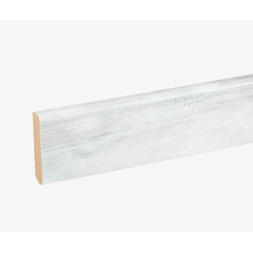 Wooden Skirting 260x8x1.6 cm, White Color, Model 245921 | Abyat Company