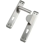 مسكات باب ثابتة ومتحركة إتجاه يسار لون سيلفر