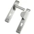 Silver Fixed And Movable Door Handles Left Direction