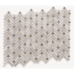 Gloss Mosaic Tiles Size 22.9×29.4 cm, Beige Color, Fluro Design | Abyat Company